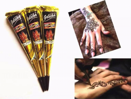 3 Black Henna Golecha Black